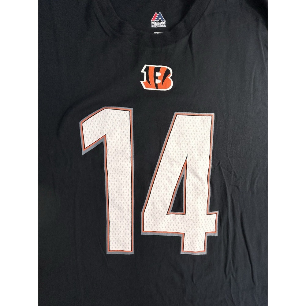 Majestic Cincinnati Bengals Dalton #14 T-shirt Men's XL NFL Football - Picture 2 of 9